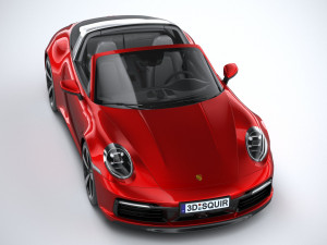 Porsche 911 Targa 2021 3D 模型