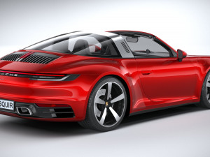 Porsche 911 Targa 2021 3D 模型