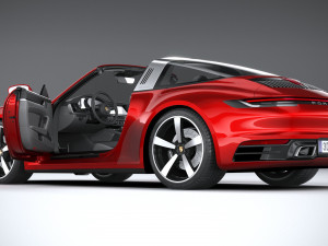 Porsche 911 Targa 2021 3D 模型