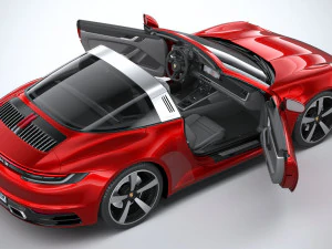 Porsche 911 Targa 2021 3D Model