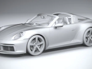 Porsche 911 Targa 2021 3D Model