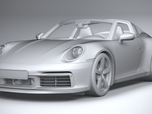 Porsche 911 Targa 2021 3D 模型