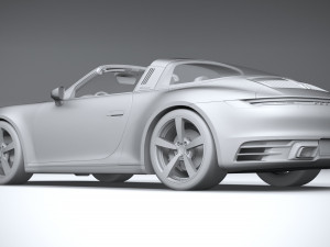 Porsche 911 Targa 2021 3D 模型