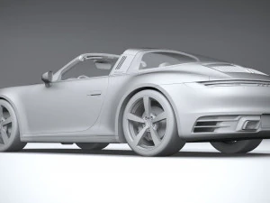 Porsche 911 Targa 2021 3D Model