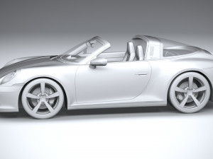 Porsche 911 Targa 2021 3D 模型
