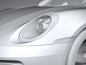 Porsche 911 Targa 2021 3D 模型