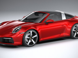 Porsche 911 Targa 2021 3D 模型