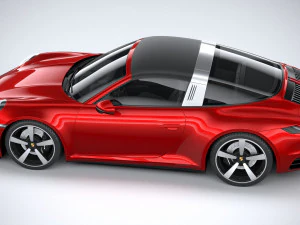 Porsche 911 Targa 2021 3D Model