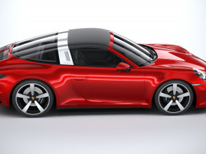 Porsche 911 Targa 2021 3D 模型
