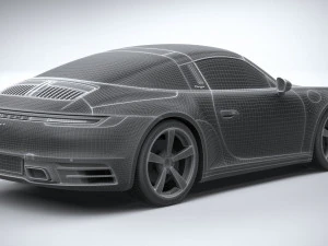 Porsche 911 Targa 2021 3D Model