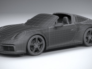 Porsche 911 Targa 2021 3D 模型
