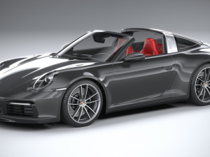 Porsche 911 Targa 4S 2021 3D 모델