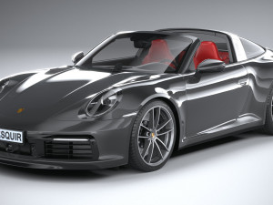 Porsche 911 Targa 4S 2021 3Dモデル
