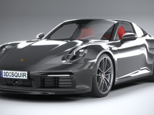Porsche 911 Targa 4S 2021 3Dモデル