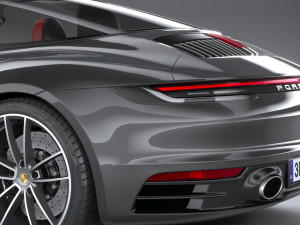 Porsche 911 Targa 4S 2021 3Dモデル