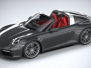 Porsche 911 Targa 4S 2021 3Dモデル
