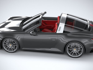 Porsche 911 Targa 4S 2021 3Dモデル