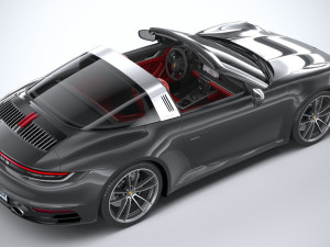 Porsche 911 Targa 4S 2021 3Dモデル