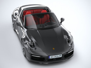 Porsche 911 Targa 4S 2021 3Dモデル