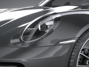 Porsche 911 Targa 4S 2021 3Dモデル