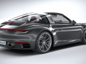 Porsche 911 Targa 4S 2021 3Dモデル