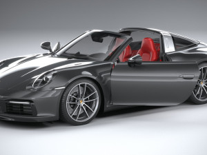 Porsche 911 Targa 4S 2021 3Dモデル