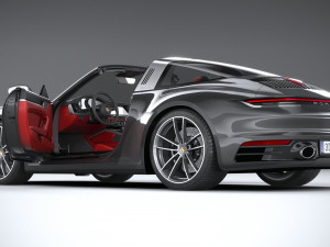 Porsche 911 Targa 4S 2021 3Dモデル