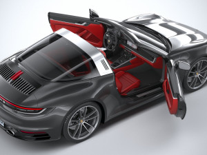 Porsche 911 Targa 4S 2021 3Dモデル