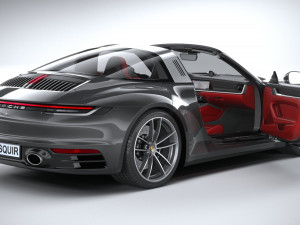 Porsche 911 Targa 4S 2021 3Dモデル
