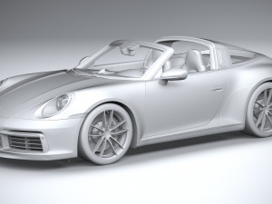Porsche 911 Targa 4S 2021 3Dモデル