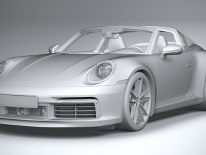 Porsche 911 Targa 4S 2021 3Dモデル