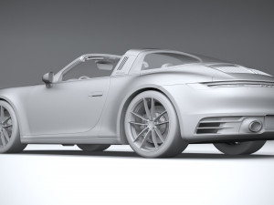 Porsche 911 Targa 4S 2021 3Dモデル