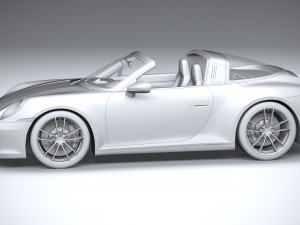 Porsche 911 Targa 4S 2021 3Dモデル