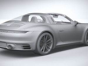 Porsche 911 Targa 4S 2021 3Dモデル