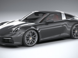 Porsche 911 Targa 4S 2021 3Dモデル