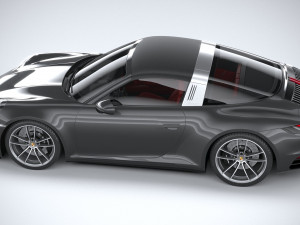 Porsche 911 Targa 4S 2021 3Dモデル