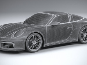 Porsche 911 Targa 4S 2021 3Dモデル
