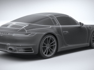 Porsche 911 Targa 4S 2021 3Dモデル