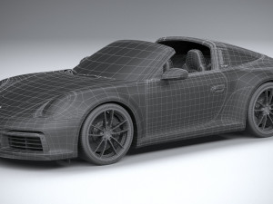 Porsche 911 Targa 4S 2021 3Dモデル