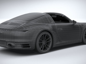Porsche 911 Targa 4S 2021 3Dモデル