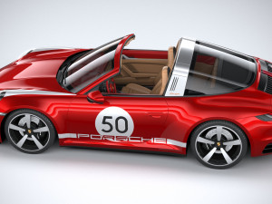 Porsche 911 Targa 4S Heritage 2021 Modelo 3D