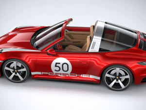 Porsche 911 Targa 4S Heritage 2021 3D Model