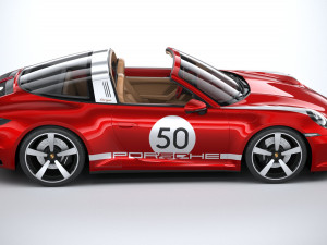 Porsche 911 Targa 4S Heritage 2021 Modelo 3D