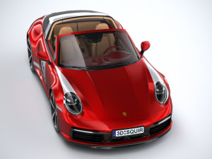 Porsche 911 Targa 4S Heritage 2021 Modelo 3D