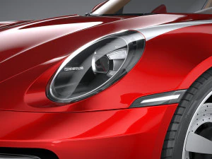 Porsche 911 Targa 4S Heritage 2021 3D Model