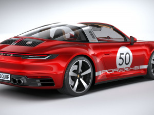 Porsche 911 Targa 4S Heritage 2021 Modelo 3D