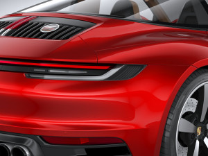 Porsche 911 Targa 4S Heritage 2021 Modelo 3D