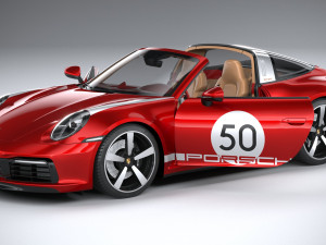 Porsche 911 Targa 4S Heritage 2021 Modelo 3D