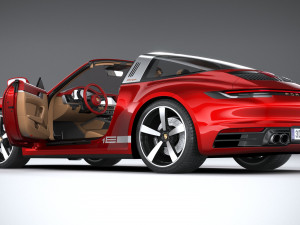 Porsche 911 Targa 4S Heritage 2021 Modelo 3D