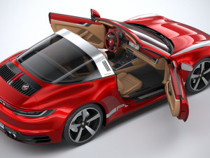 Porsche 911 Targa 4S Heritage 2021 Modelo 3D
